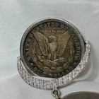 1884 Morgan Silver Dollar Coin In Spinner Keychain