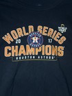 Houston Astros 2017 World Series Champions Blue  T-shirt Mlb Size Large
