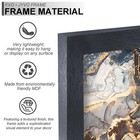 Engineered Wood 10x16 Picture Frame  Black Frame For 10 X 16 Inch Picture Pos   