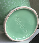 Vintage Jadeite Green Splatterware Ceramic Planter Pot Vase