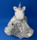 Hudson Baby Hb Unicorn Lovey Security Blanket Gray Pink White Plush 12 