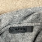 G fore Pebble Quilted Golf Hoodie Mens L Gray Polyester Pullover Long Sleeve Euc