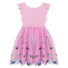 Pink Butterfly Girl s Tutu Casual Sleeveless  Wedding  Birthday Dresses 3-7 Year