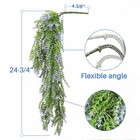 Artificial Blue Flowers Fake Plant Branches Hanging Decor Outdoor Wedding Home