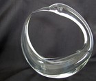 Murano Clear Glass Ooak Handblown Signed Salviati 9 75  Round Bird Sculpture
