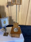 Lot Of 3 Vintage Doll House Furniture 1 Toilet  1 Art Picture And 1 Small Table