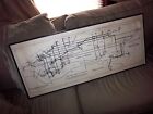 Vintage 1955 Fifth Avenue Coach Lines Ny Nyc Bus Sign Terminal Map Manhattan Art