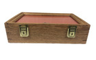 Oak Wood Display Case 9 X 12 X 3 For Arrowheads Knifes Collectibles   More  