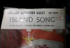 Bucilla Applique Quilt Kit  island Song   8099 Single Or Double 84x100 New Vtg