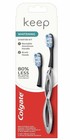 Colgate Keep Manual Toothbrush Whitening Starter Kit 2 Pack Replaceable