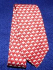 Boy s Vineyard Vines Made In U s a  Red white light Blue Dolphin Motif Tie 
