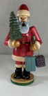E m  Merck Old World Christmas Wooden Smoker Santa Incense Burner Vintage Read