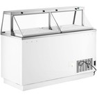 67 3 4  12 Tub White Deluxe Ice Cream Dipping Cabinet