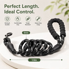 Reflective Nylon Dog Leash Adjustable Pet Walking Lead For S  M   L Dogs