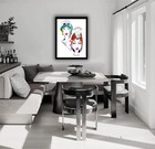 Well Known Artist Celebrity Famous Wall Art Watercolor Painting Drawing 2 Ladies