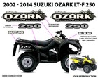 Suzuki Ozark Lt-f 250 Oem Atv Tank Decal Sticker Emblem King Quad Quadrunner Lta
