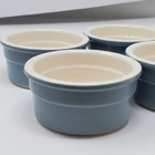 Cermer Ramekins Custard Blue   White 4oz Ceramic Baking Dishes Set Of 4