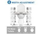 Toilet Seat Risers For Seniors adjustable Height   Width 400 Lbs Elevated Toilet