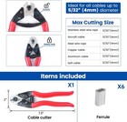 Heavy Duty Cable Wire Cutters  8 Inches Stainless Steel Wire Rope Cutter For    
