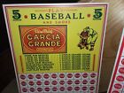 Lot Of  3  Vintage 5c Baseball Punch Card Trade Stimulators 1940 s-50 s Unused