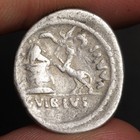 God Of Wine Denarius 42bc Ancient Roman Republic Silver Coin Vibius Varus Rome
