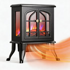 Electric Fireplace Stove 1500w Infrared Heater With 3d Realistic Flame Indoor