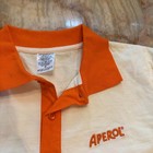 Aperol Mens Official 2025 Us Open Polo Shirt Cream Orange Promo Tennis Size M