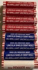 2025  bu  Uncirculated P   D Mint Lincoln Cent Rolls Set Of 8  400 Coins 