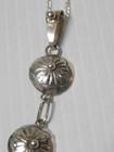 Vintage Navajo Sterling Silver  Hand Stamped 4 Concho Necklace - Buy It Now   