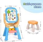 Double-sided 360  rotating Kids Easel And Toddler Art Easel  Equipped With A Litt