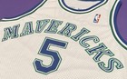 95-95 Team Issued game Used Jason Kidd  5 Dallas Mavericks Champion Jersey Auto
