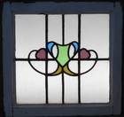 Pretty Absract Old English Leaded Stained Glass Window 19  X 20 1 4 
