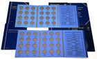 Lot Of 8 Assorted Whitman Blue Coin Folder Albums Collector Displays Holders
