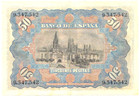 Spain  Alfonso Xiii  P-63b 1907 50 Pesetas Banknote  Very Fine