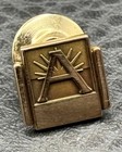 Vintage 1 10 10k Gold Filled Alpha A Lapel Badge Pin