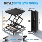 Portable Electric Wheelchair Scissor Lift 110lb 4000n Motor W 4 Locking Wheels