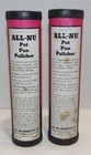 2 Vintage All-nu Pot Pan Polisher Cannisters  New Old Stock