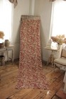 Antique French Fabric Floral Design C1890 Twill Woven Cotton 3 22 Yards Textile