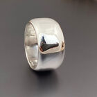 Solid 925 Sterling Silver Wide Cigar Thick Band Ring Handmade Gift Ring All Size