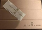 Steinway   Sons Grand Piano Sticker Metal Stickers 5 Set New From Japan