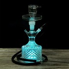 Premium Crystal Glass Shisha Hookah Set Diamond Pattern With Hose Accessories Fo