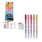 Sakura Gelly Roll Glaze Set Of 5 Colors  4 1  Glossy Ink 3d Effect