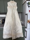 Bianchi Ivory High Neck Sleeveless Vintage Bridal Wedding Dress Size 0-2