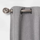 Threshold Brushed Nickel Expandable Steel Curtain Rod 36  To 66  Lengths