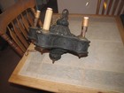 Antique Vtg 1920 s Victorian Art Deco Plaster Ceiling Light Fixture Chandelier