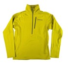 Patagonia R1 Pullover Mens Small Yellow Polartec Grid Fleece Quarter Zip 40109