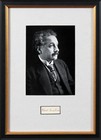 Albert Einstein Signed Autographed Display Beckett Loa Rare Full Name Autograph