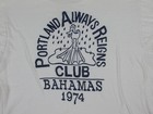 Vintage Sears 1974 Portland Always Reigns Club Bahamas T-shirt Oregon Sz Large