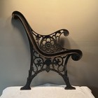 Heavy Victorian Antique Cast Iron Garden Patio Park Bench