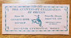 Prineville Oregon 100th Anniversary 1959 Leather Souvenir  1 Crooked Roundup